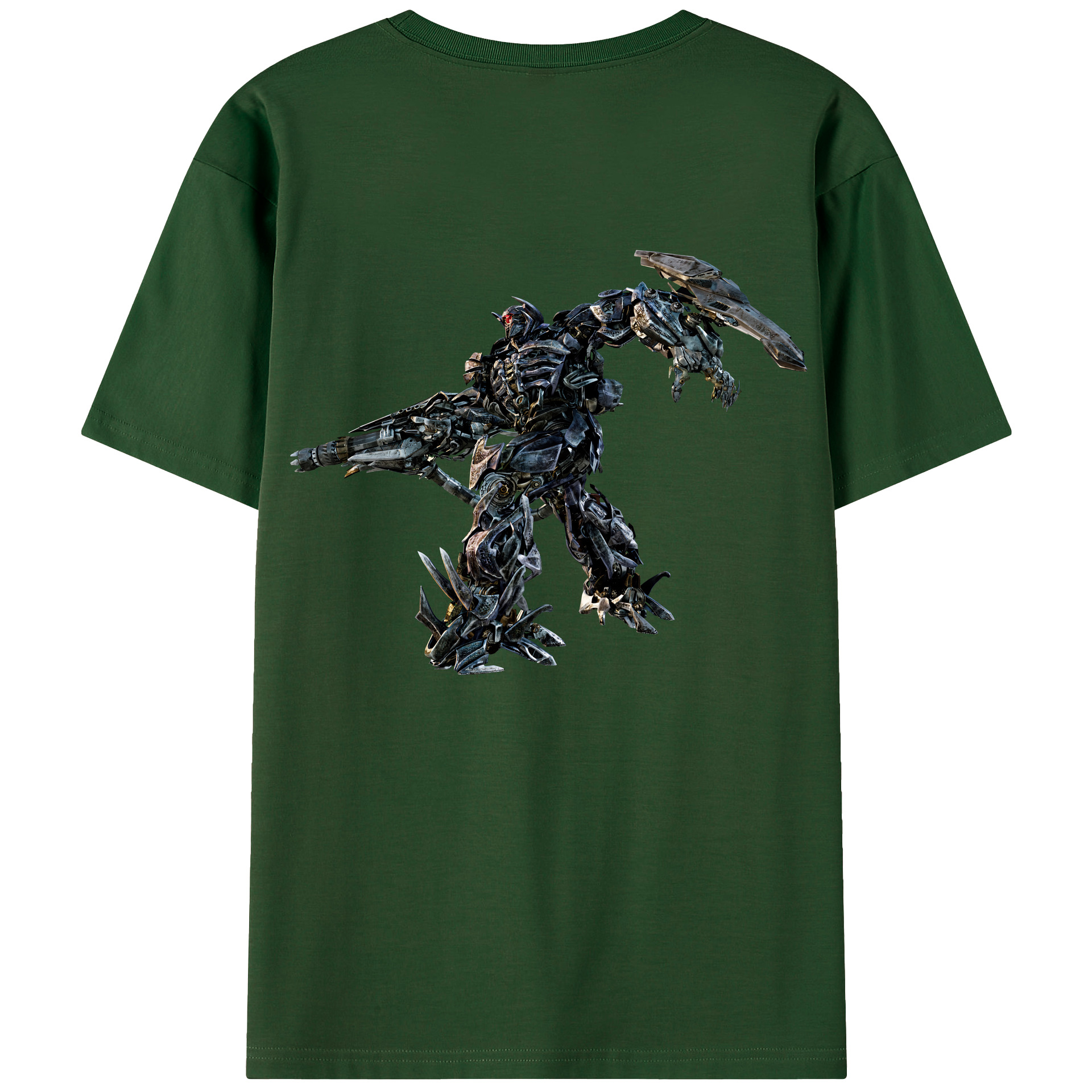 （画像用） Transformers トランスフォーマー 綿100％半袖Tシャツ（背面プリント）